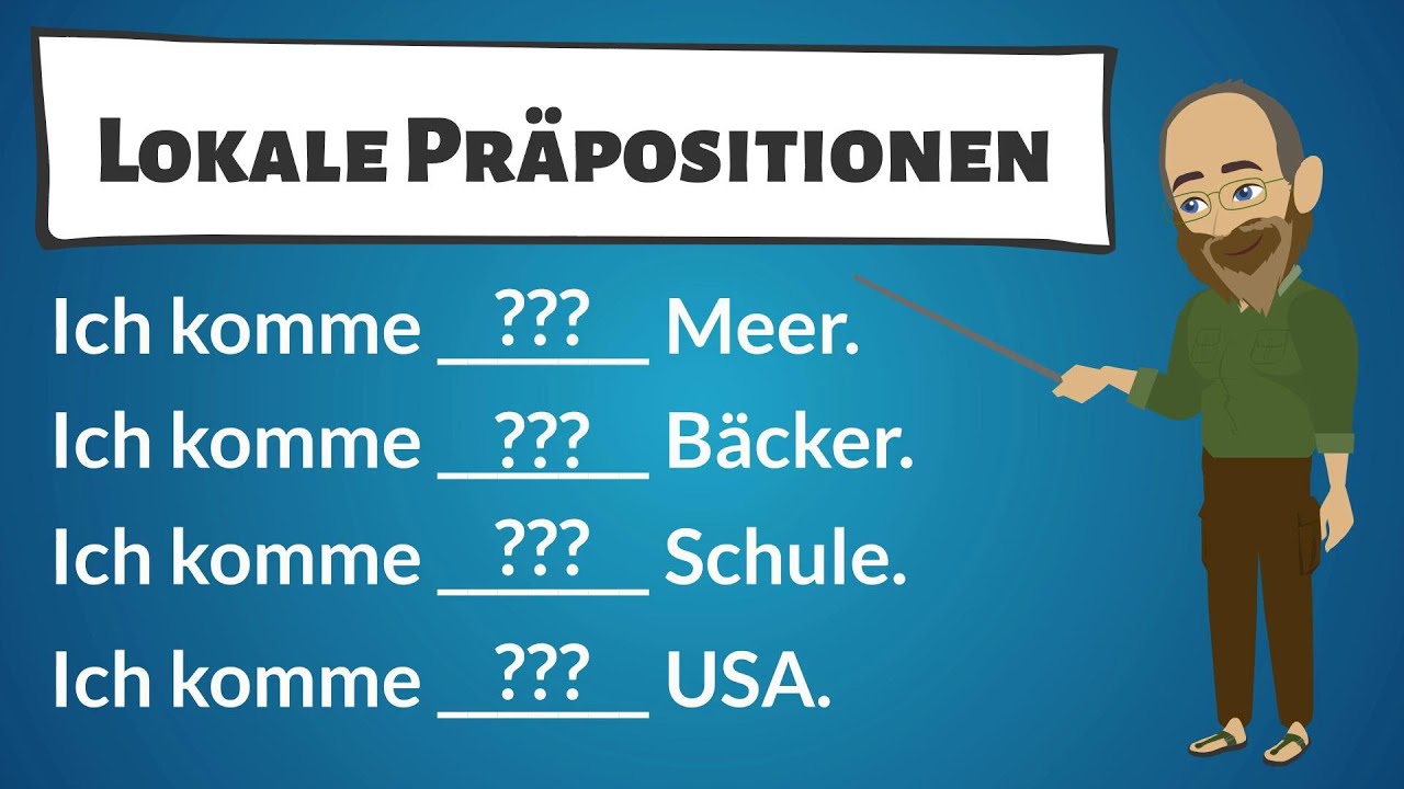 Lokale In Der Nähe Vom Standort Lokale Präpositionen | Woher | Deutsch lernen A2 B1 B2 - YouTube
