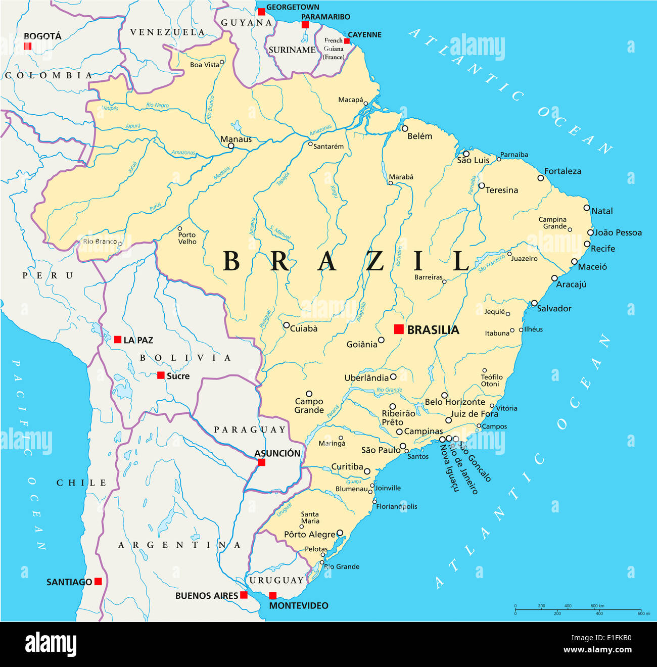 Hauptstadt Brasilien Rio De Janeiro Map Brazil Capital - Share Map