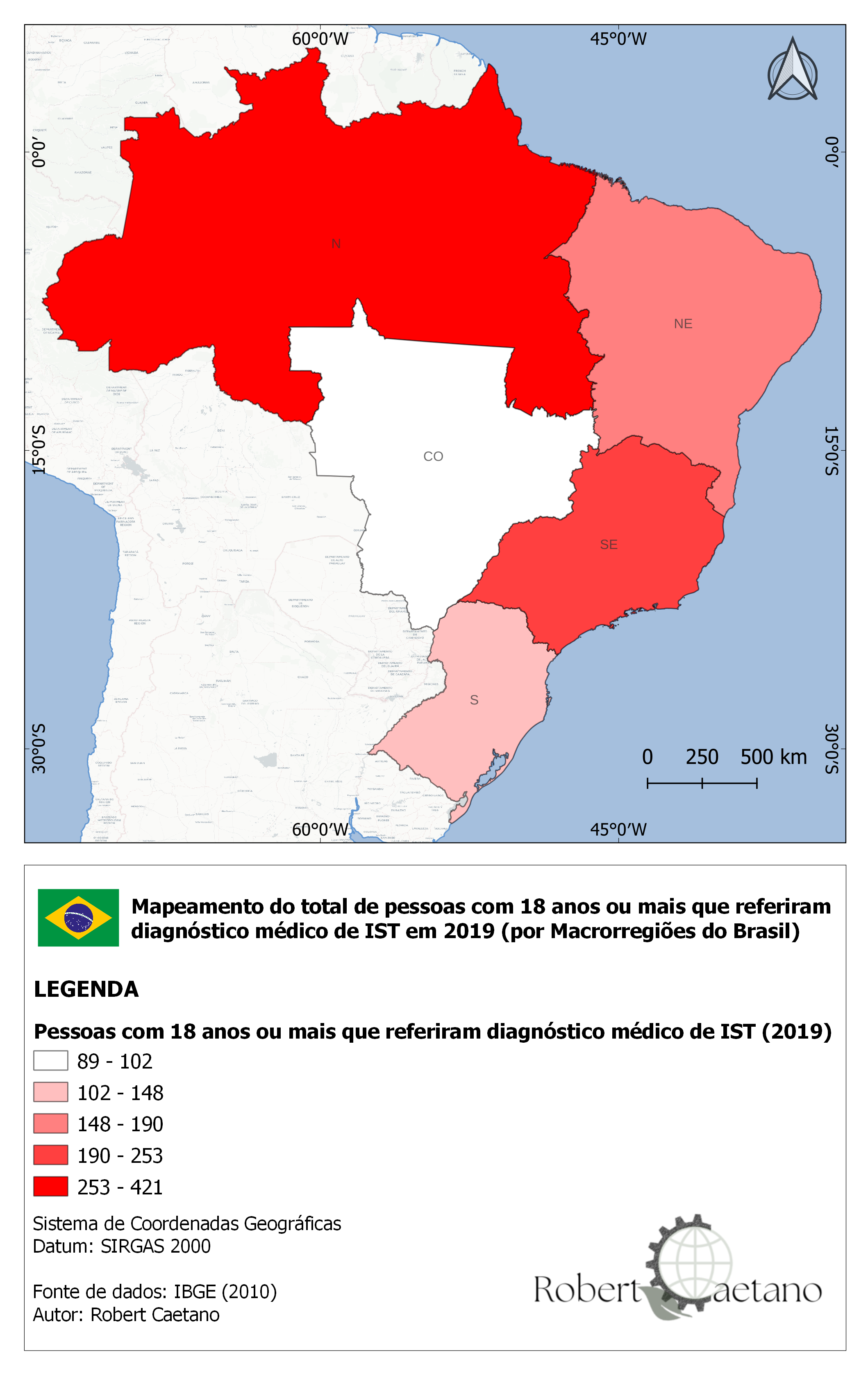 Ist Eine Abstammungsurkunde Eine Geburtsurkunde Mapa Temático- diagnóstico médico de IST | Spatialnode