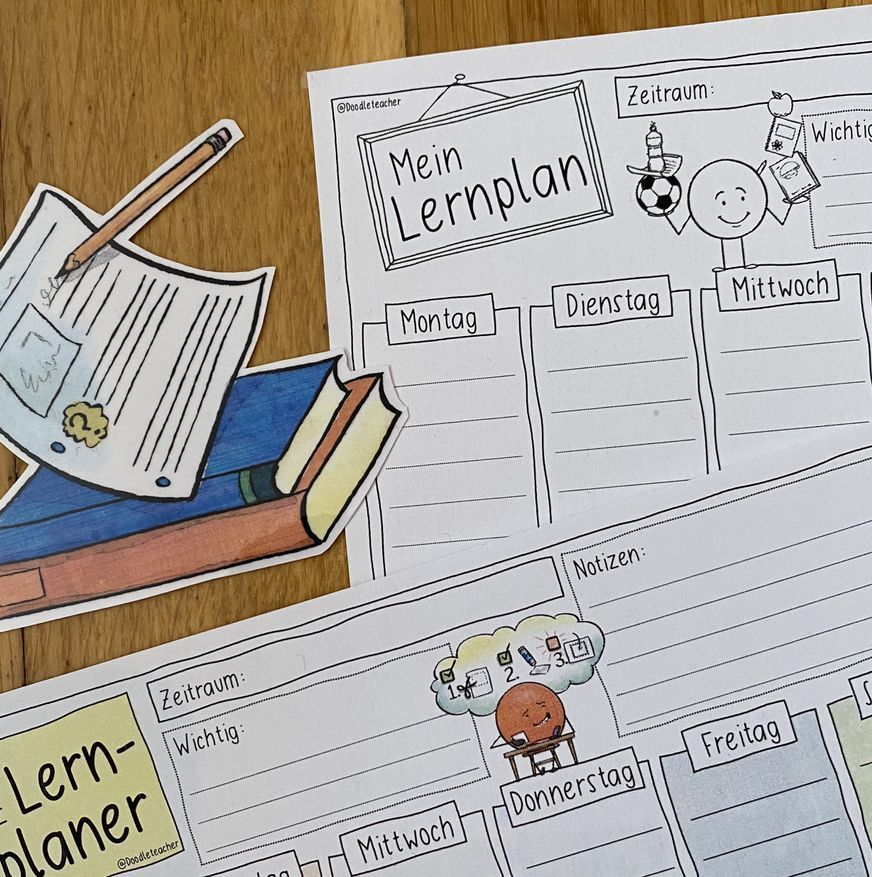 Lernplan Vorlage Für Schüler Zum Ausdrucken