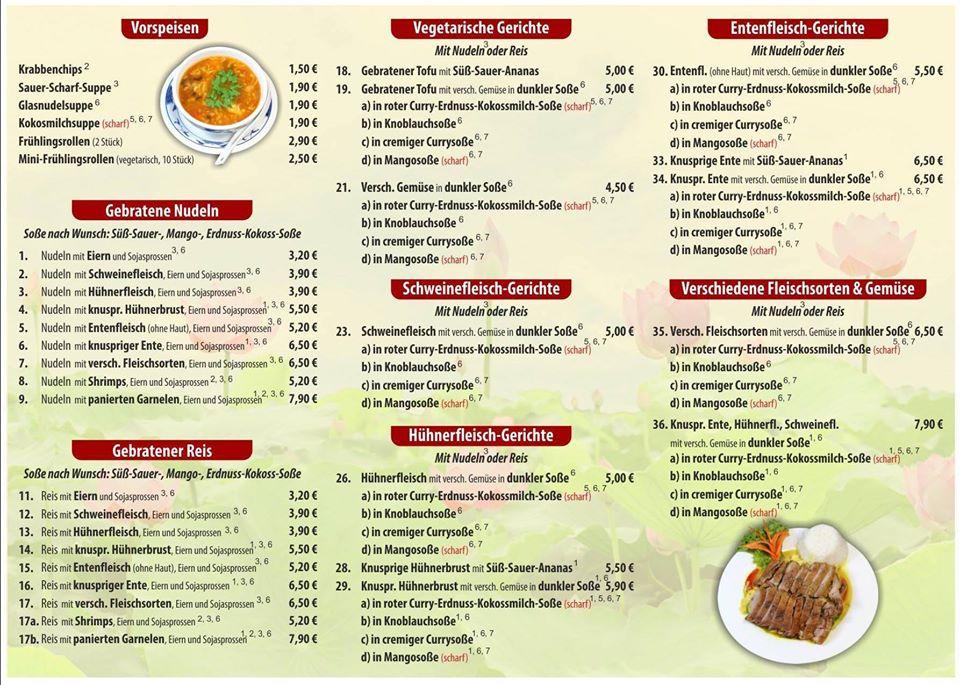 Venloer Imbiss - Asia China Imbiss Menu at Asia Imbiss Lotus-Reich Nordhausen restaurant, Nordhausen