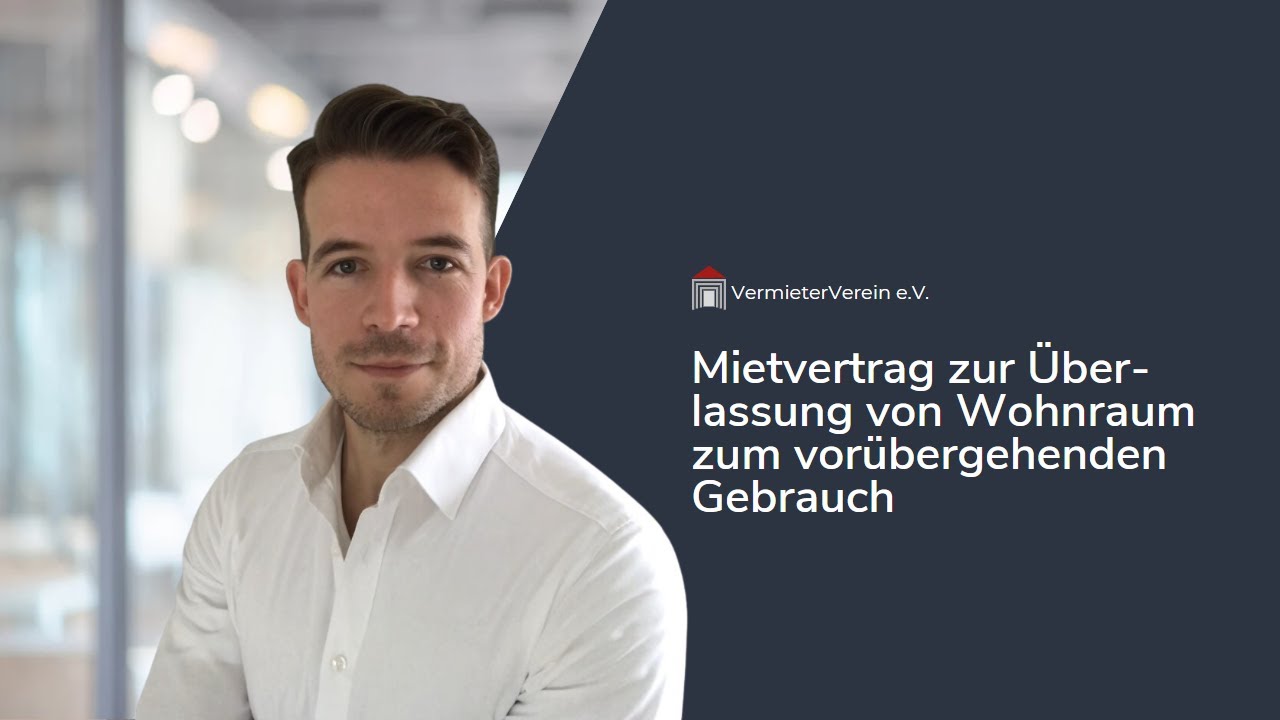 Reicht Der Mietvertrag Zum Ummelden Mietvertrag zur Überlassung von Wohnraum zum vorübergehenden Gebrauch