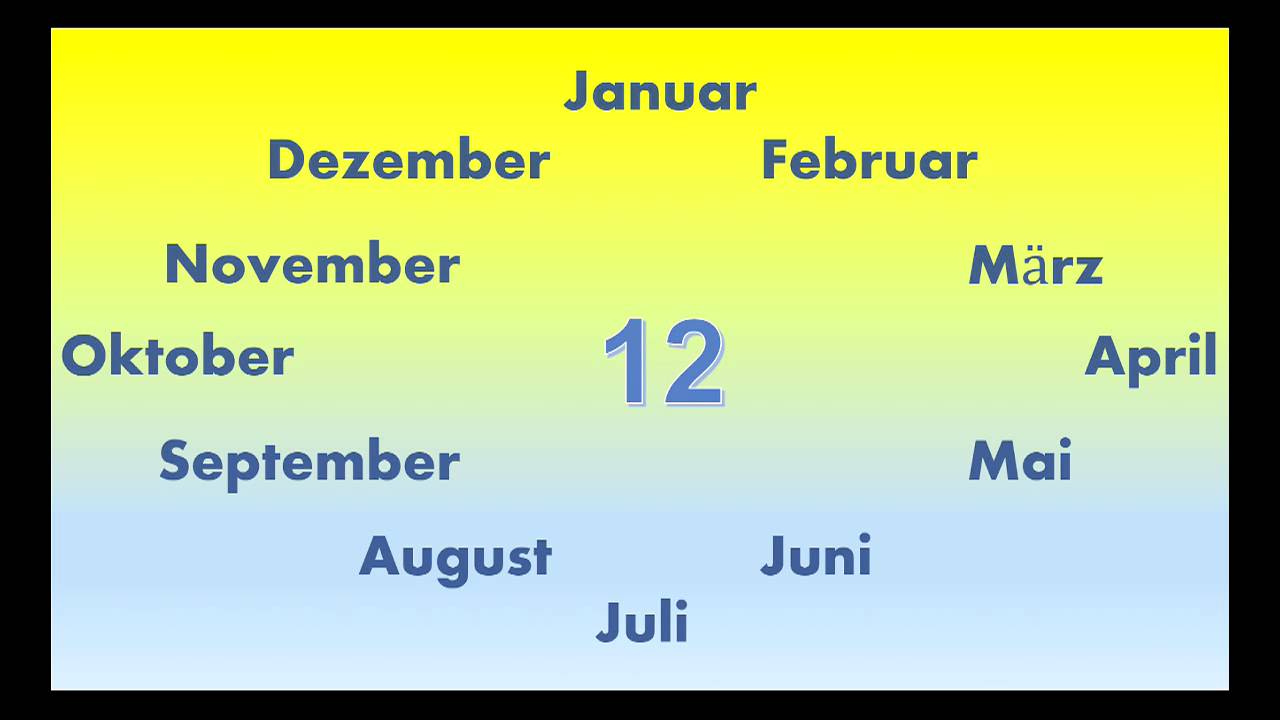 Darf Man Am 1 Januar Böllern Monate lernen - Januart bis Dezember - 1 Jahr - YouTube