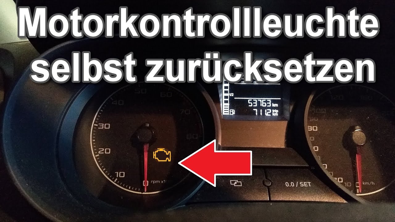 Gibt Es Gelbe Säcke Bei Rossmann Motorkontrollleuchte zurücksetzen ohne Diagnosegerät - Anleitung / MKL