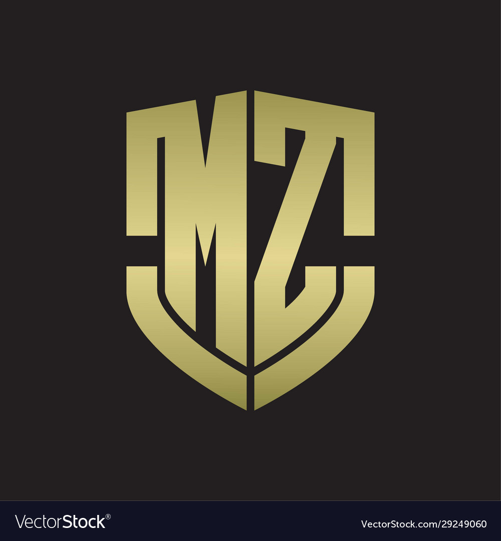 Mz Automobile - Autocenter In Hoengen Mz logo monogram with emblem shield shape design Vector Image