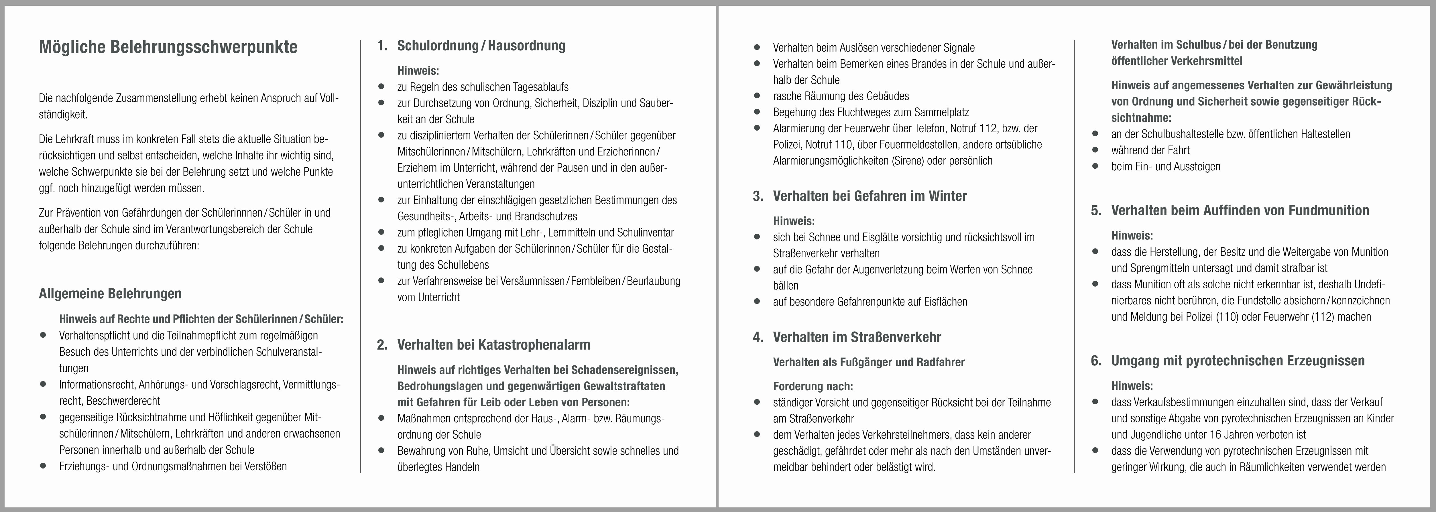Belehrung Nach Dem Infektionsschutzgesetz Bescheinigung Nachweis Belehrungen Schule Aufsichtspflicht | F&L Schulorganisation