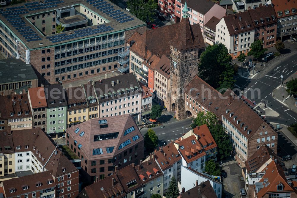 Moc Quan Innere Laufer Gasse Nürnberg Nürnberg from above - Office building of SEBALD KONTORE Innere Laufer