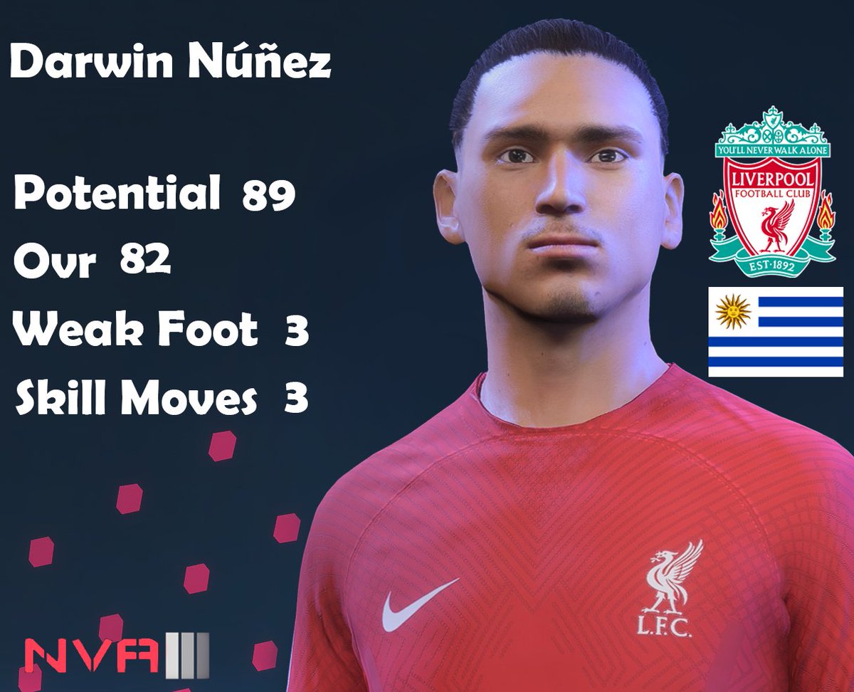 23564 Lübeck - St. Gertrud NVA Facemaker on Twitter: "FIFA 23 Darwin Núñez 🇺🇾 Liverpool 🏴