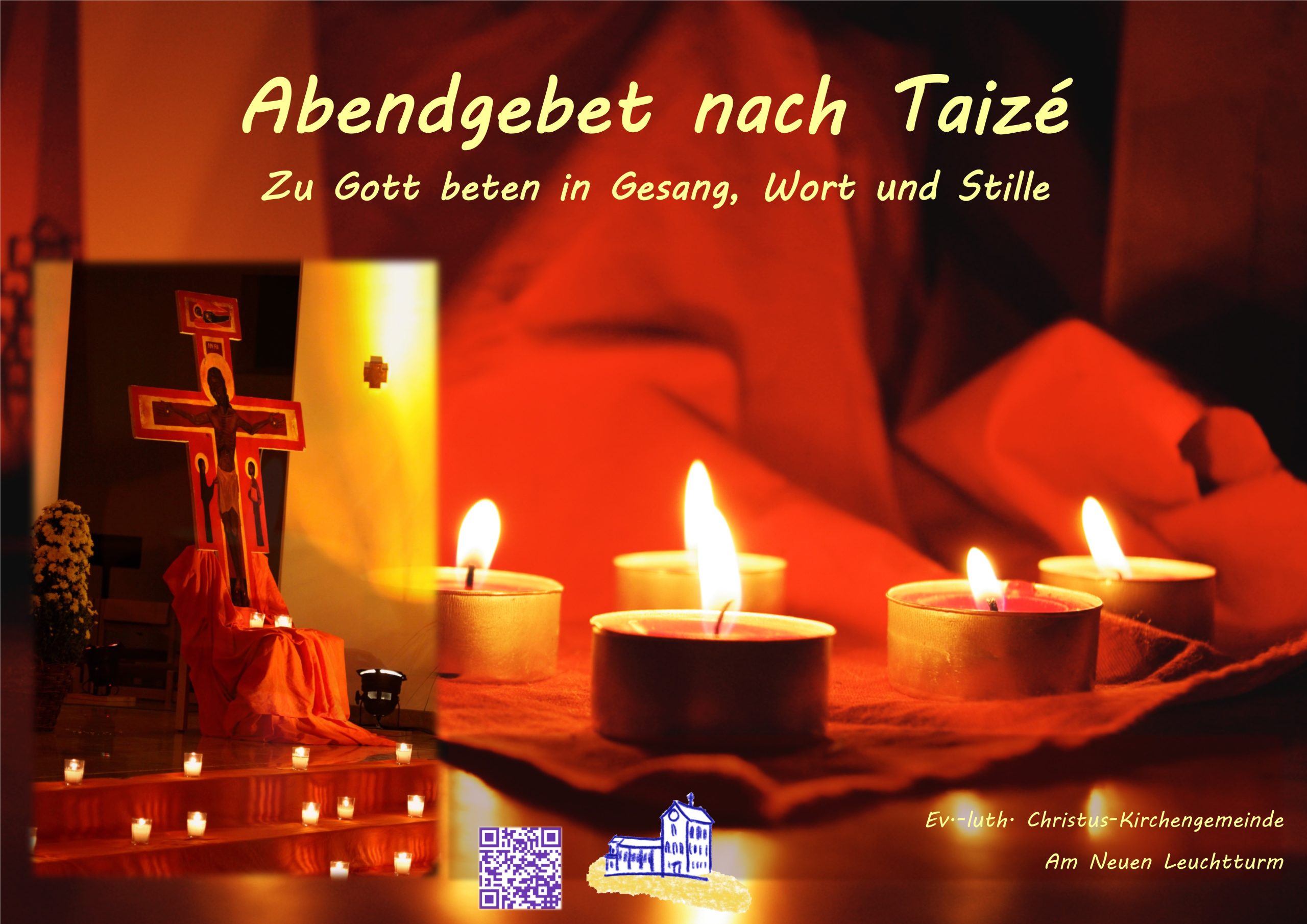 Claus Christ Landhotel Zur Sonne Oecumene. Avondgebed volgens Taizé in de Evangelisch-Lutherse Kerk