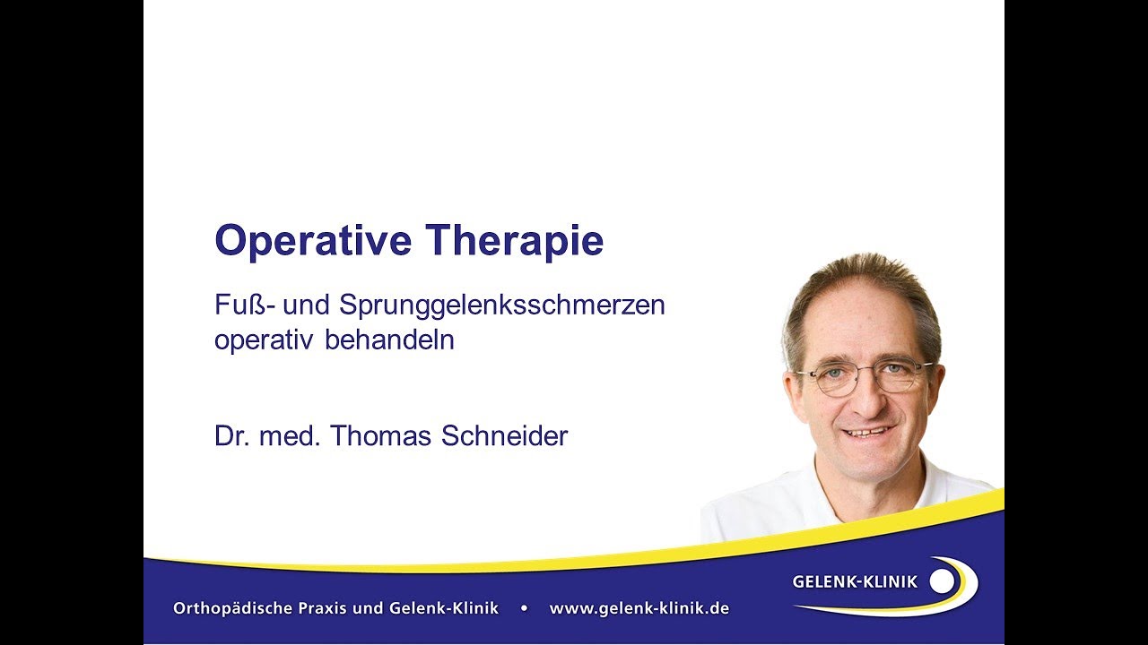 Orthopädie Leverkusen - Dr. Schneider Und Kollegen Operative Therapie von Fuß- und Sprunggelenk | Dr. Thomas Schneider