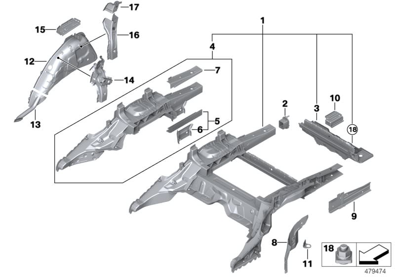 Orthopäden Im Umkreis Von 20 Km Original BMW Mount, bumper left 6er E63 | HUBAUER-Shop.de