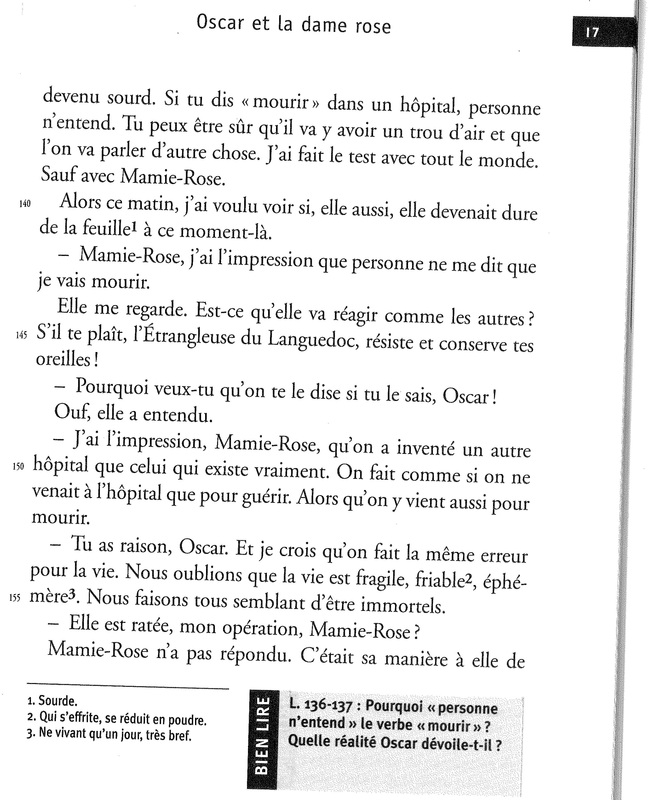 Eric Emmanuel Schmitt Oscar Et La Dame Rose Oscar et la Dame Rose, Éric-Emmanuel Schmitt - Alex's Ressources