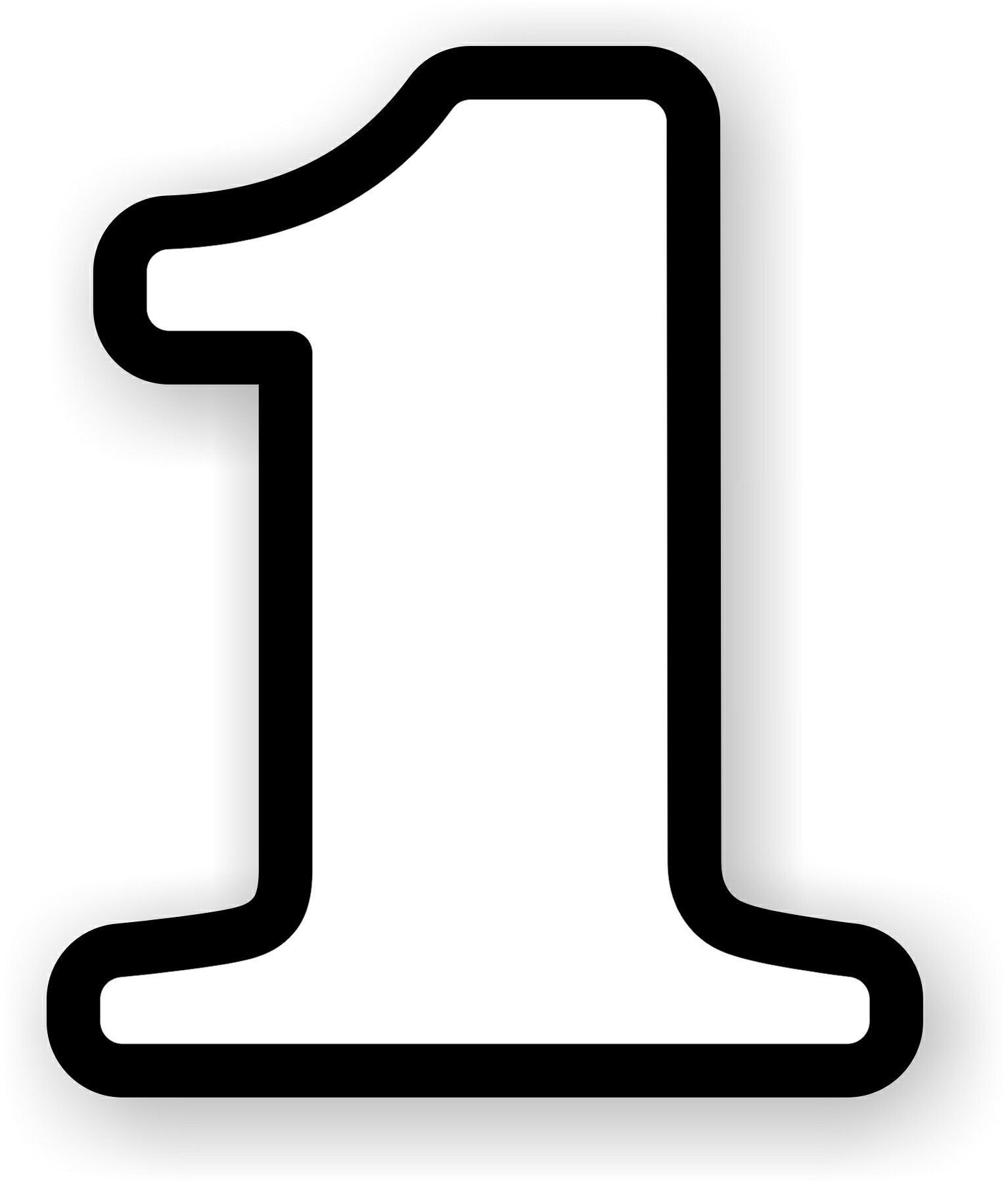 1 Monat Fahrverbot Wo Abgeben Outline Of A Number 1