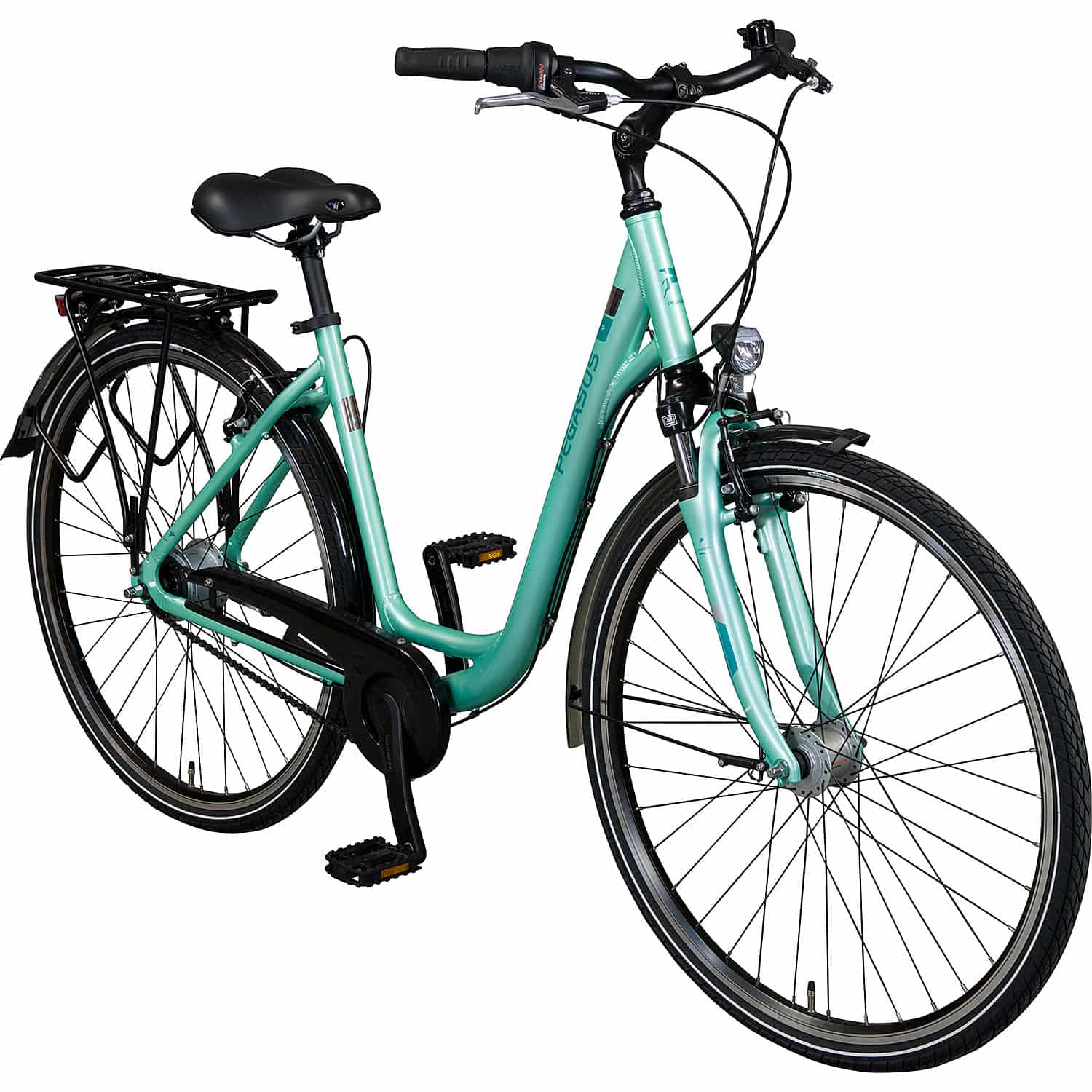Zweirad Liebig Gmbh & Co Kg Pegasus Piazza 8 City-/Trekkingbike Damen türkis | 40 cm | Wave