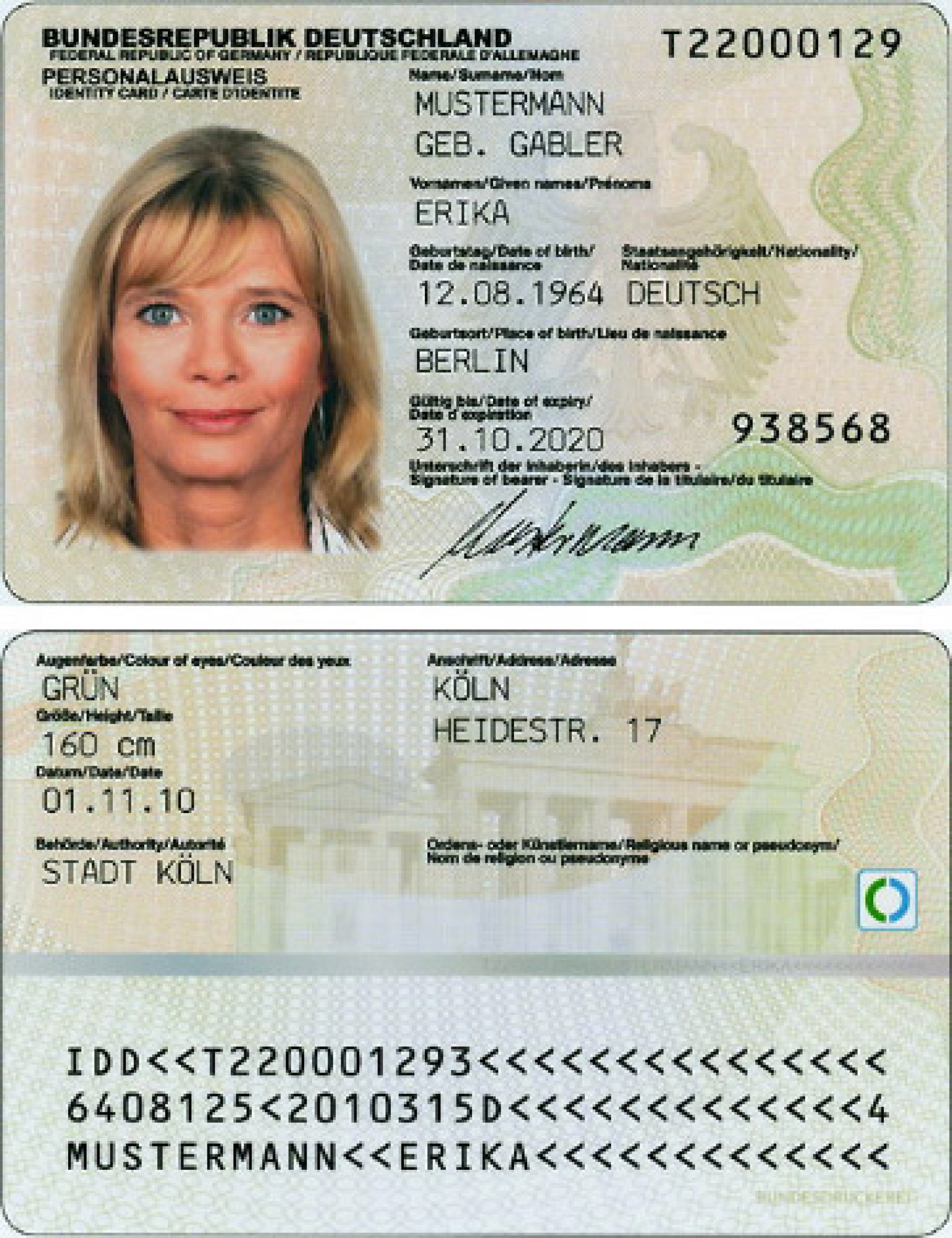 Personalausweis Pin-brief Neu Beantragen Online Personalausweis : Ausweisdokumente Fur Kinder Kinderreisepass Epass