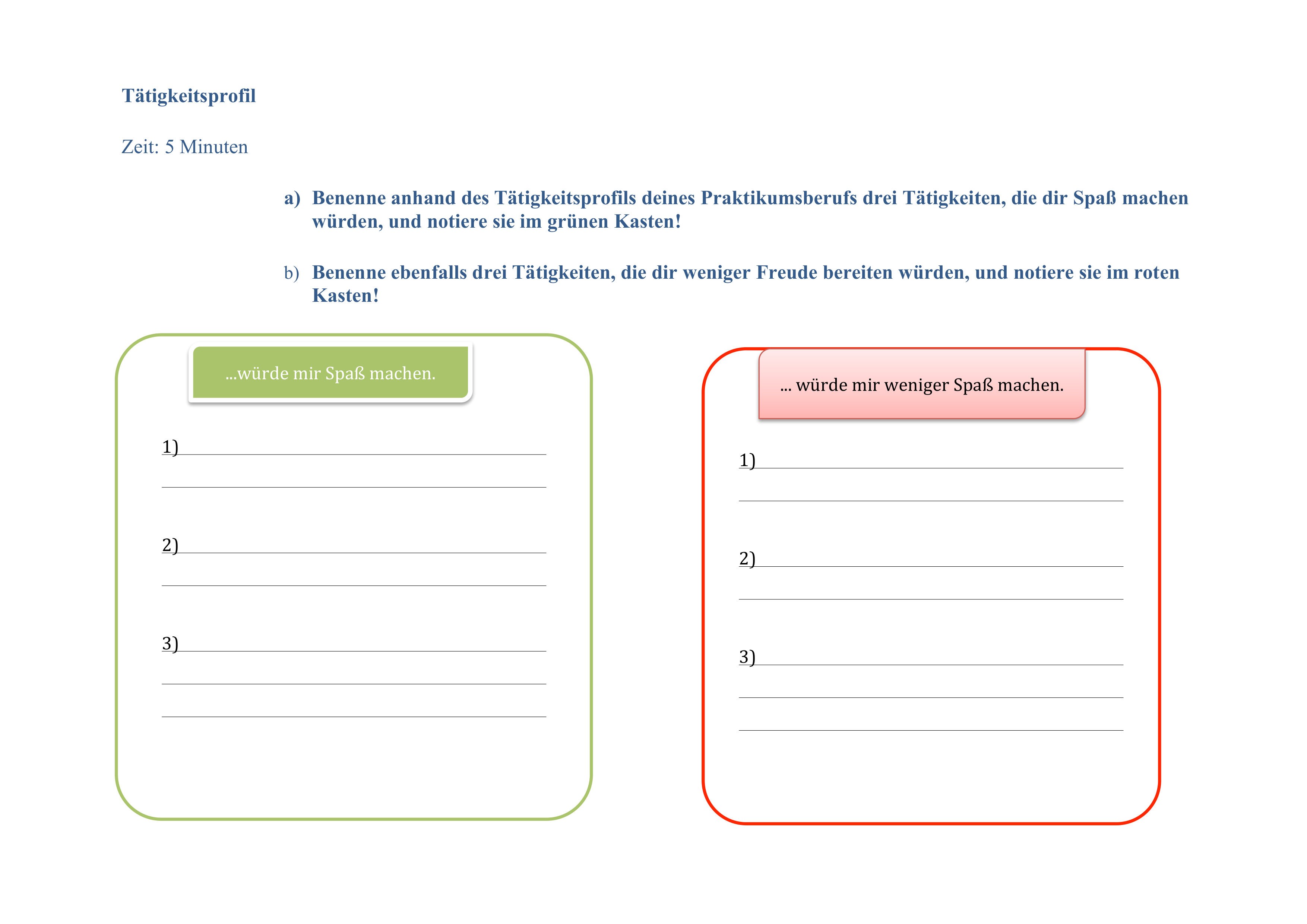 Meine Erwartungen An Das Praktikum Beispiel Praktikum Erwartungen – Unterrichtsmaterial in den Fächern Arbeitslehre