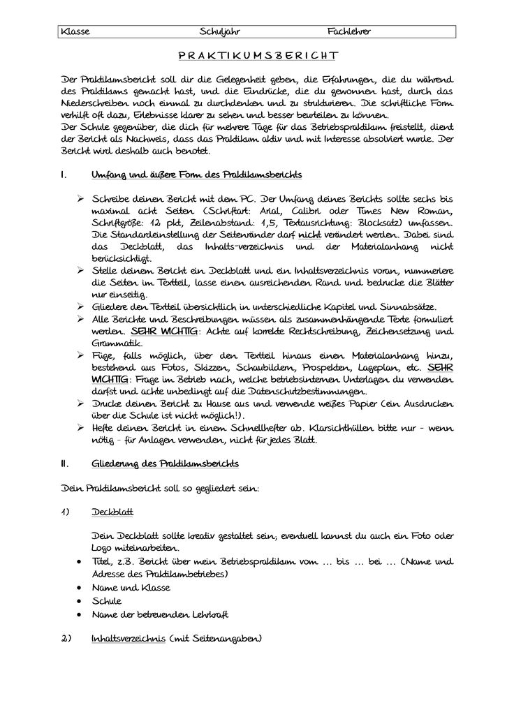 Meine Erwartungen An Das Praktikum Beispiel