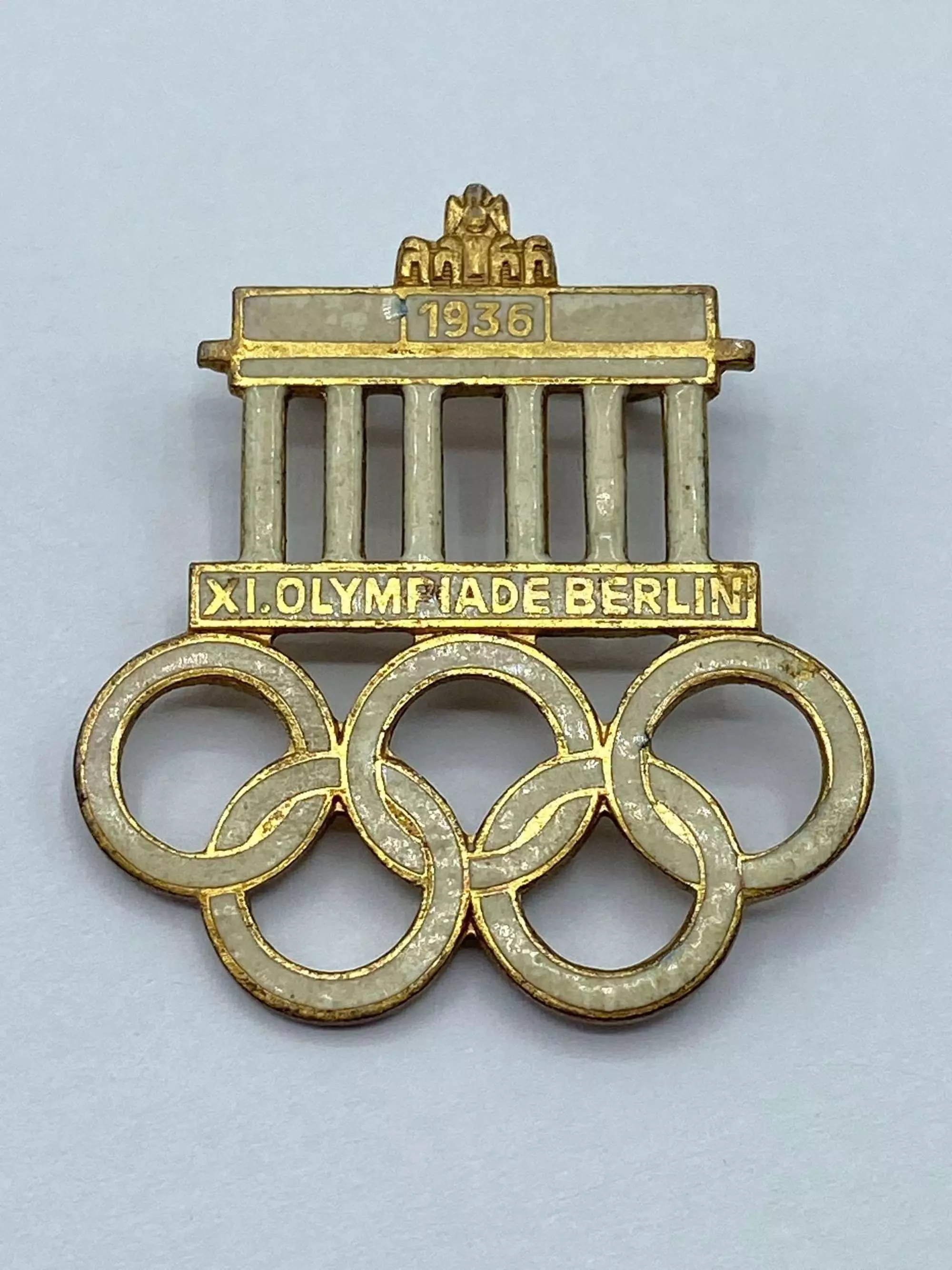 Geschäfte In Der Nähe Meines Standortes Pre WW2 German 1936 Olympics Berlin Enamel Badge Marked Ges Gesch in