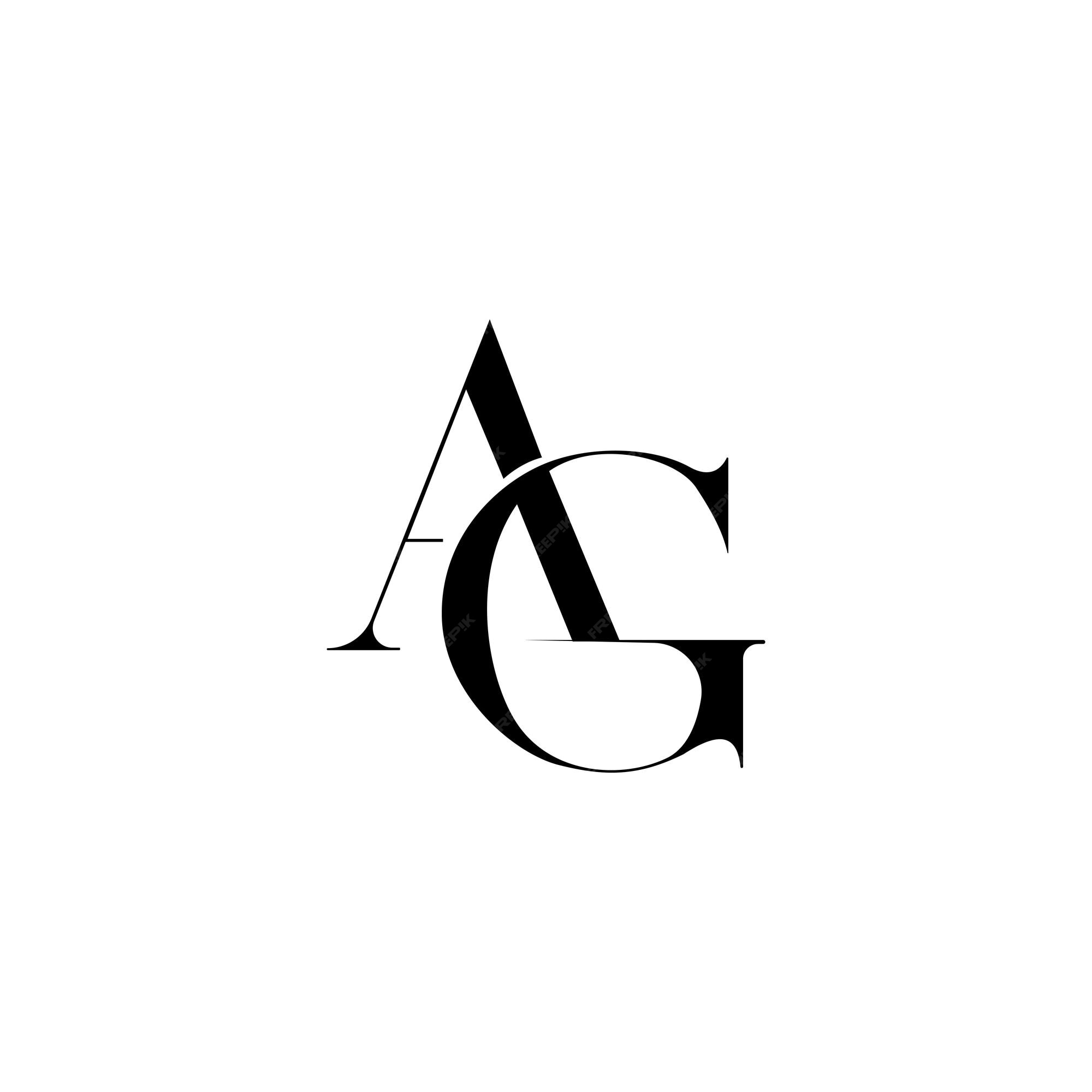 Ag Niederlassung Leipzig Filiale Werk Leipzig-bmw Premium Vector | AG Letter Logo Design