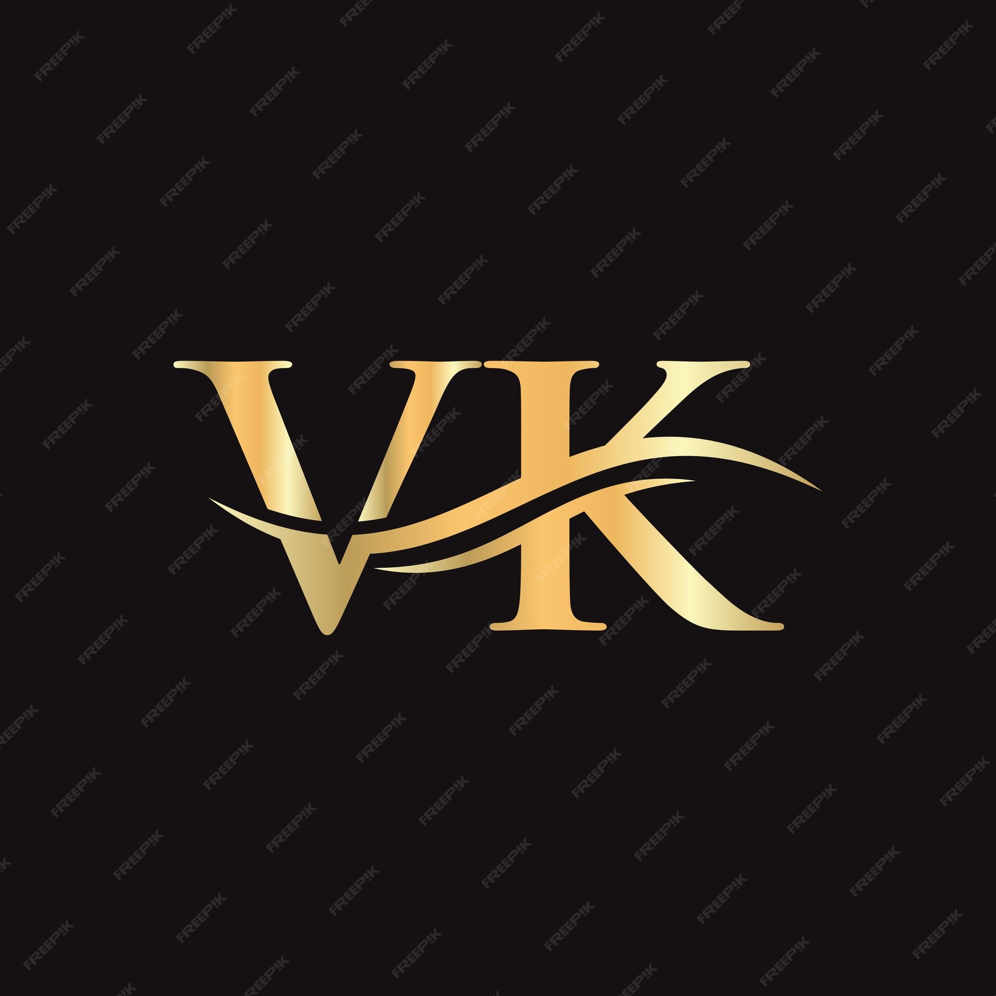 Vk Förderung Von Menschen Mit Behinderungen Ggmbh Pflegedienst Premium Vector | Vk letter logo initial vk letter business logo design