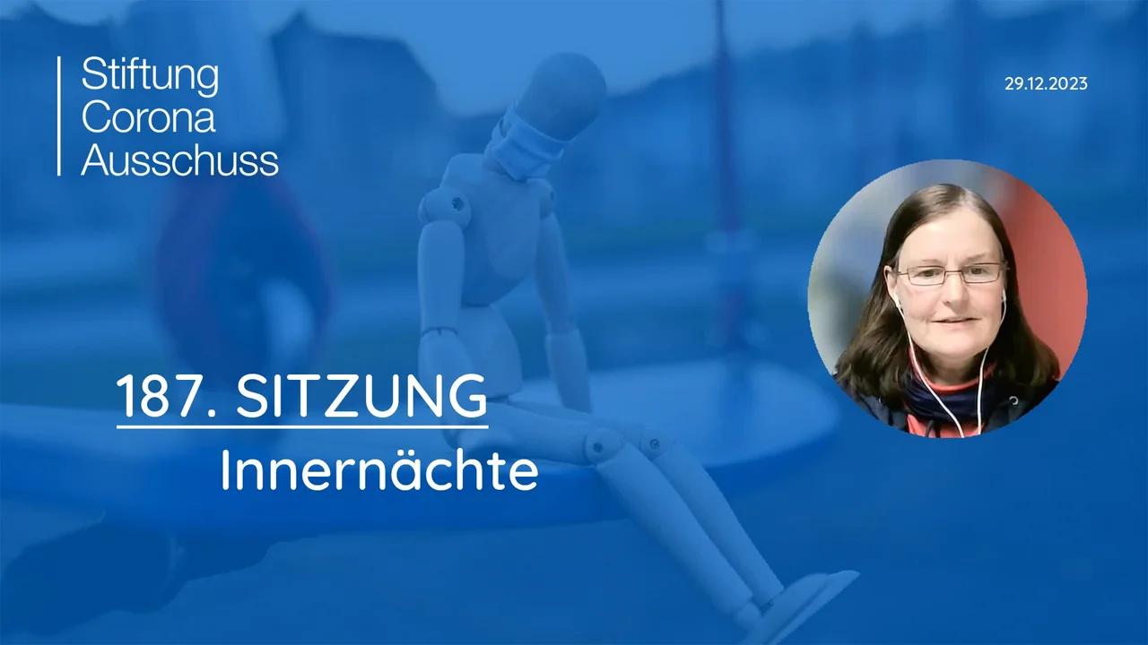 Gemeinschaftspraxis Dr. Ulrike Winkler / Malte Pelz Prof. Dr. Ulrike Kämmerer | Sitzung 187: Innernächte