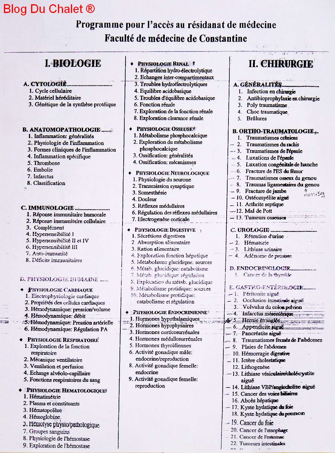 Liste Der 3 Welt Länder Résidanat en Medecine à Constantine — Session Octobre 2011 | Blog Du