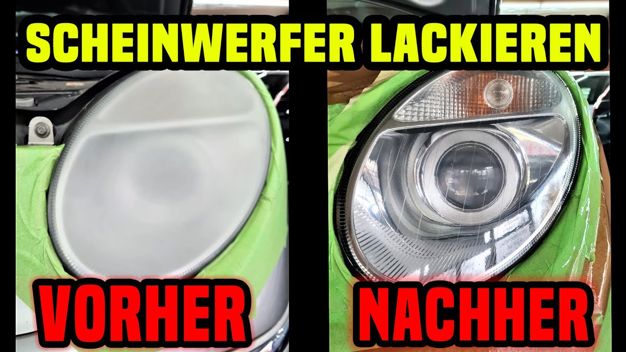 Woher Bekommt Man Gelbe Säcke Scheinwerfer mit Klarlack Lackieren !!! - YouTube