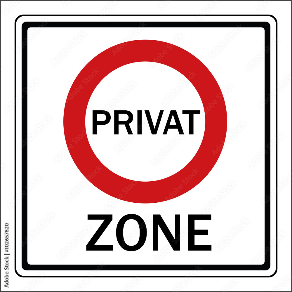 Privatärztliche Hautarztpraxis Dr. Med. Evelin Fuhr Schild Privat Zone Stock Vector | Adobe Stock