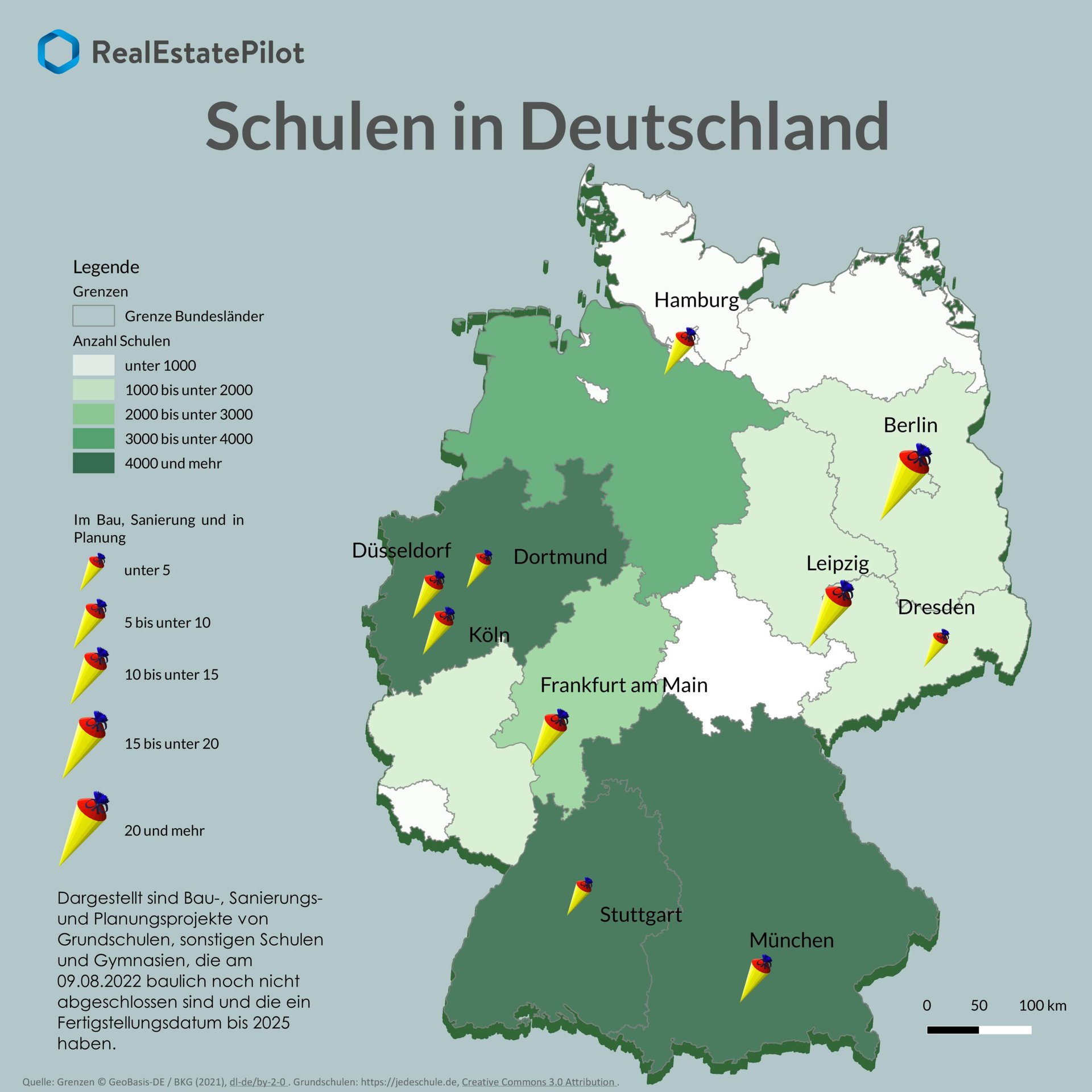 Welche Schulabschlüsse Gibt Es In Deutschland Schulen in Deutschland: Bestand und Bauprojekte mit Fertigstellung bis