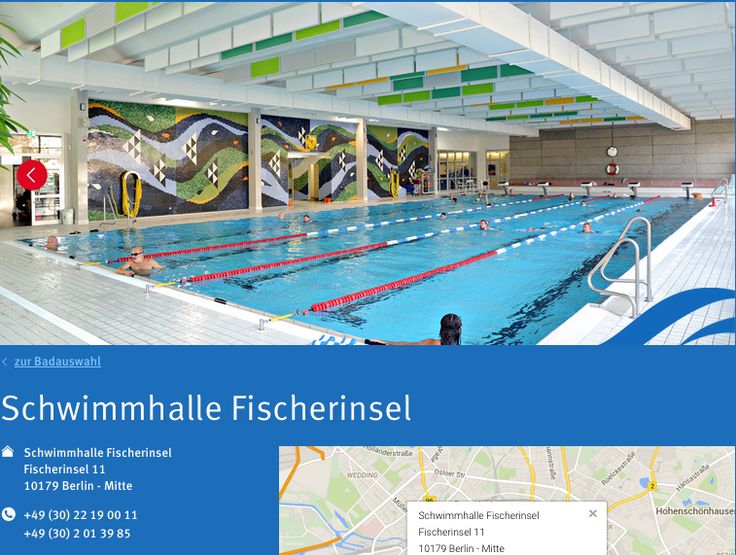 Indoor Swimming Pool Fischerinsel Fischerinsel 11 10179 Berlin Schwimmhalle Fischerinsel | Halle, Schwimmhalle, Schwimmen