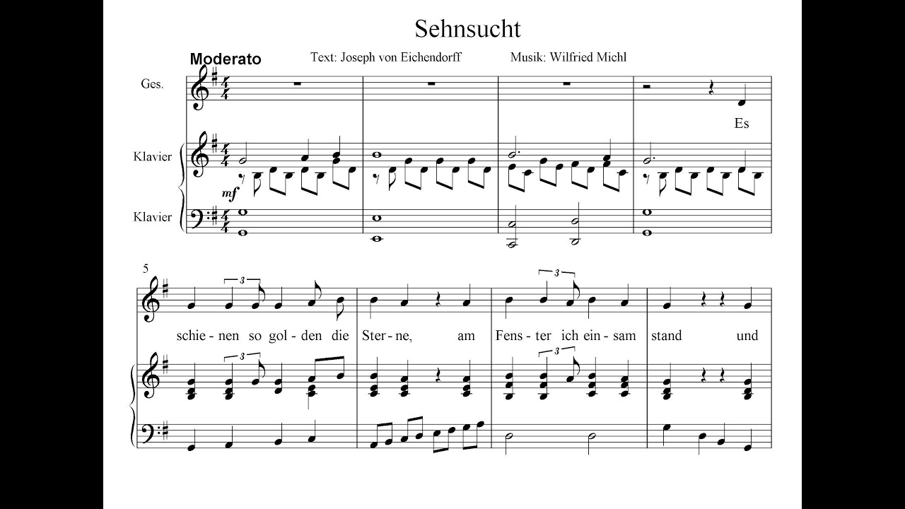 Joseph Von Eichendorff Sehnsucht Analyse Sehnsucht-Eichendorff - YouTube