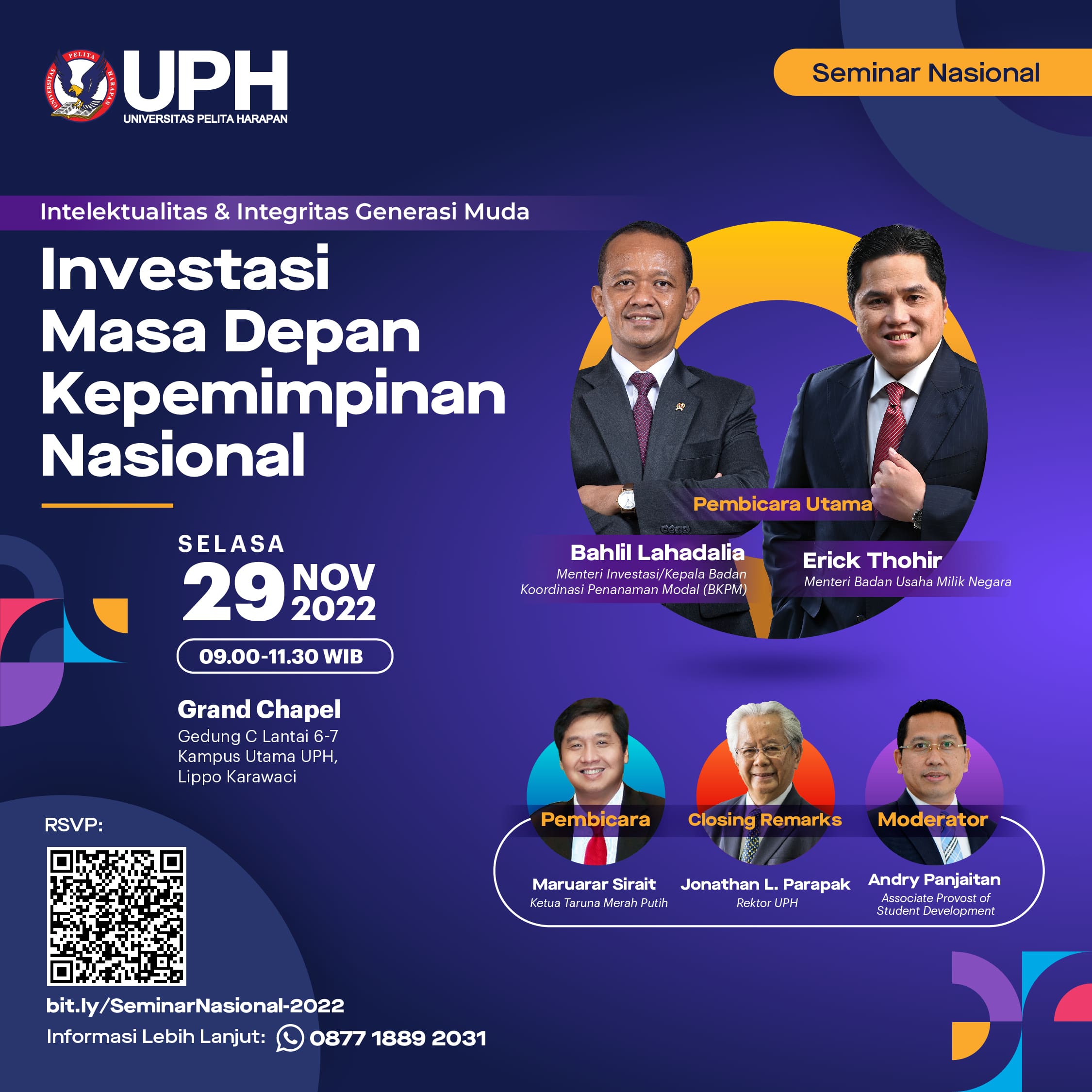 Seminar- Und Ferienzentrum Theodor-schwartz-haus Travemünde Seminar Nasional: Investasi Masa Depan Kepemimpinan Nasional - UPH
