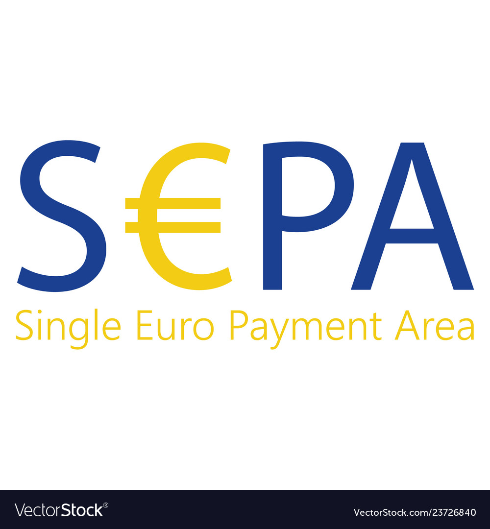 Sepa Lastschriftmandat Kfz Steuer Ausfüllen Sepa - single euro payments area sign isolated on Vector Image