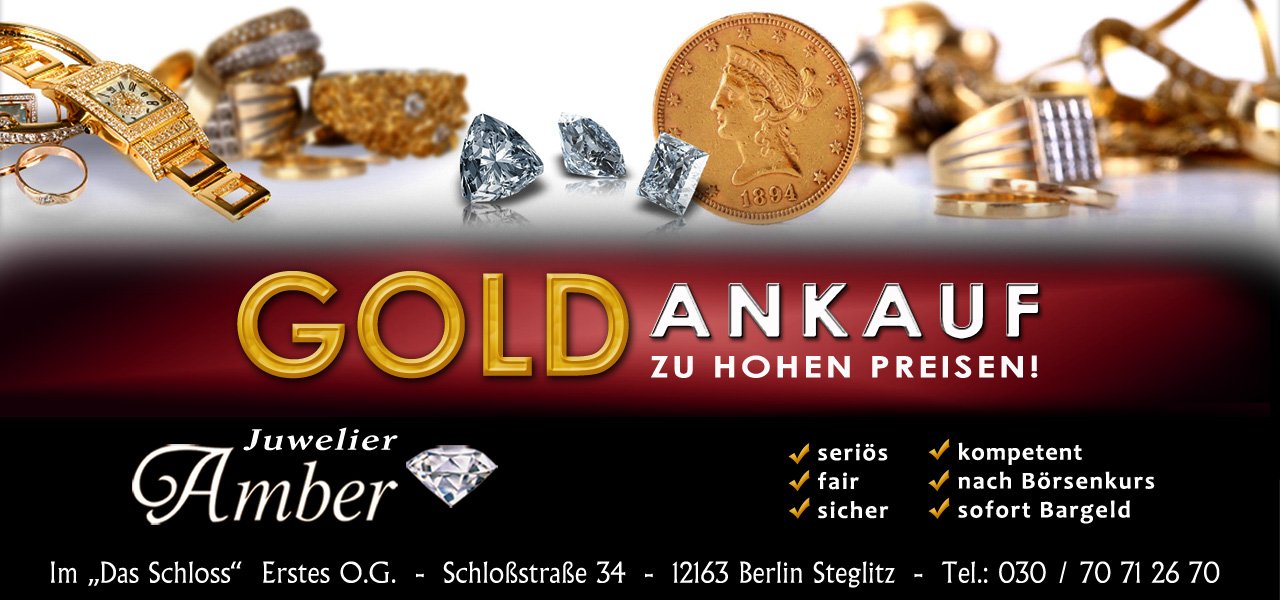 Juwelier Schulz - Schmuck. Luxusuhren. Goldankauf. Seriöser Goldankauf zu Höchstpreisen – Goldankauf Amber