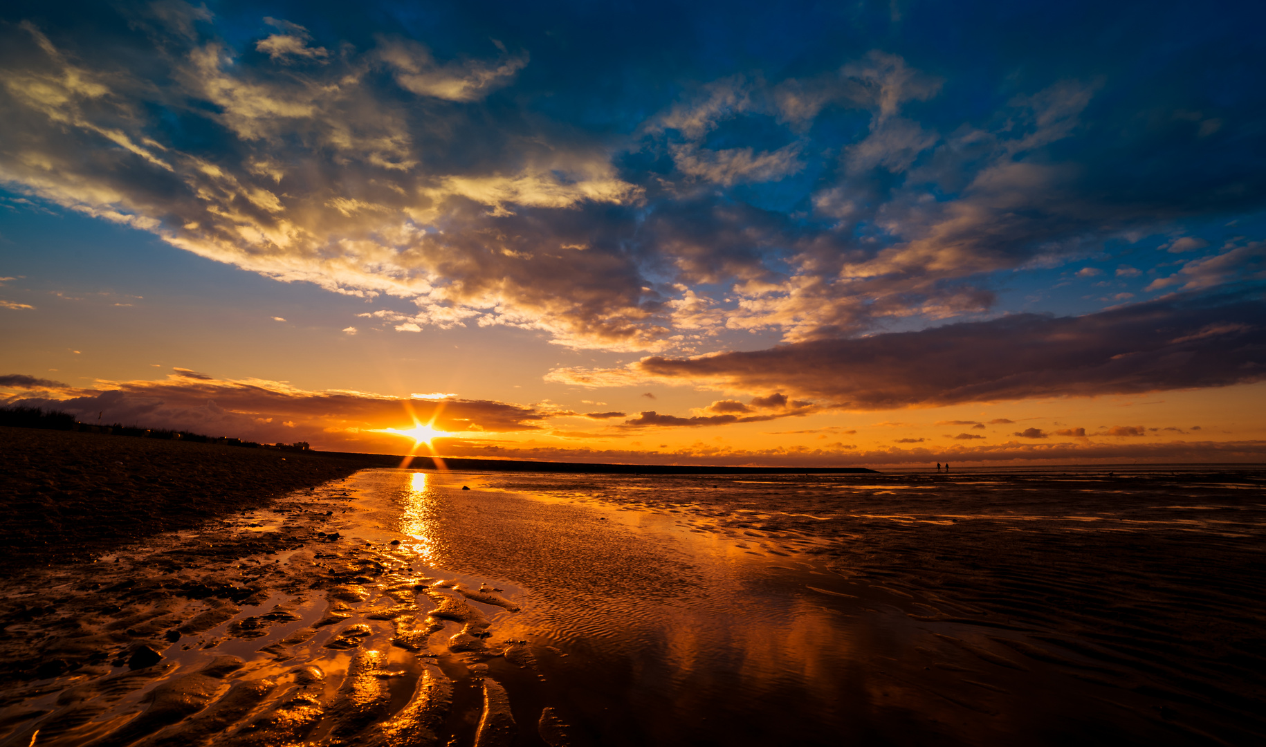 Bilder Von Schmetzer Wolfgang Dr.med. Auer Walter Dr.med. Sonnenuntergang an der Nordsee bei Cuxhaven Foto & Bild | landschaft