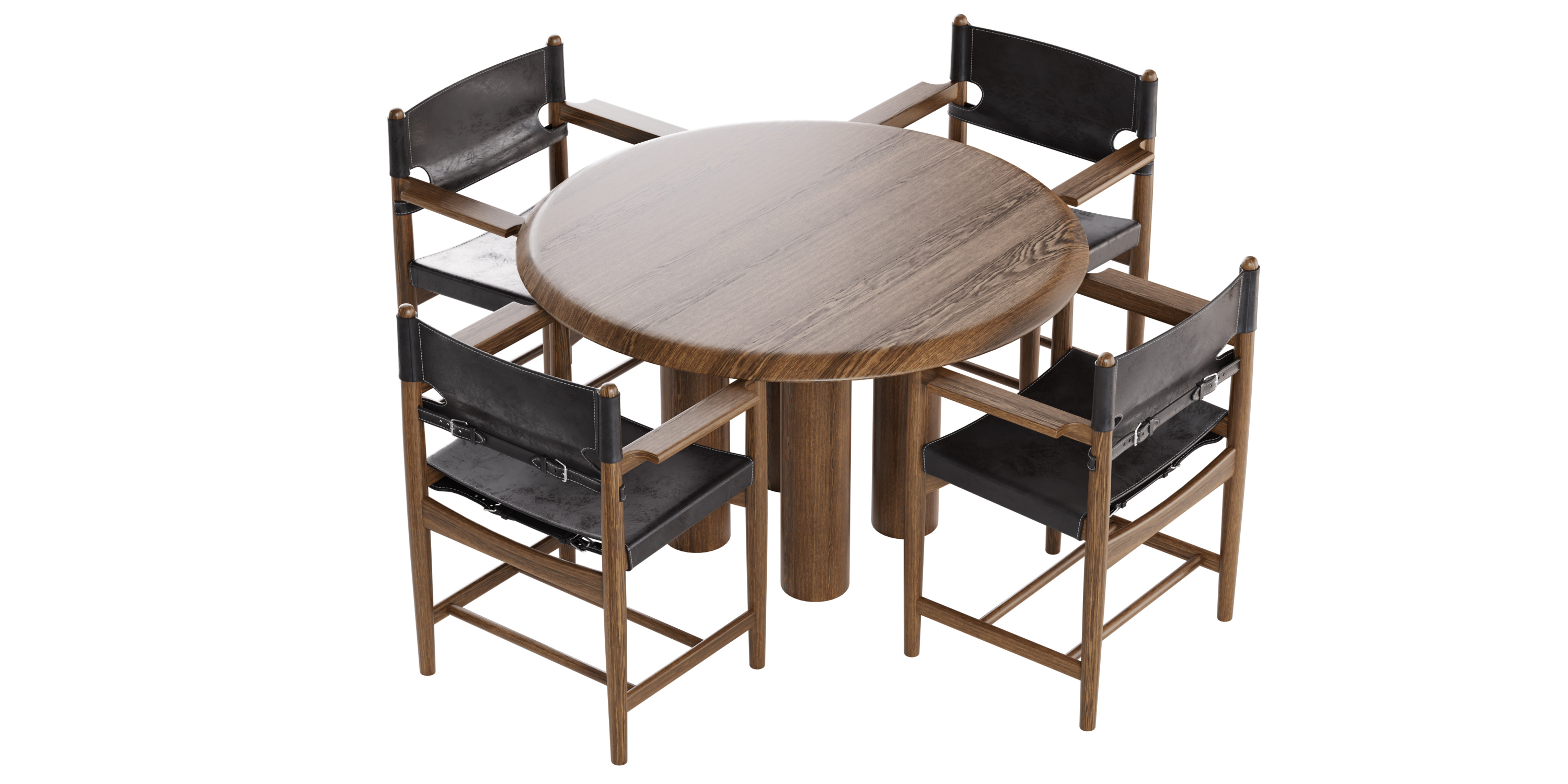 Heyde Bäckerei & Konditorei Berenbosteler Backstube Spanish Dining Chair by Fredericia and Islets Table by Fredericia
