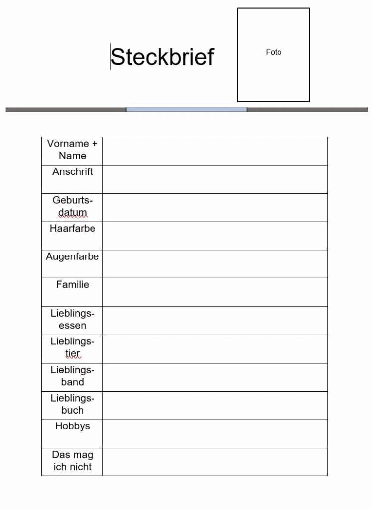 Steckbrief Von Johann Wolfgang Von Goethe Steckbrief Vorlage Word: Hier gibt es die schönsten
