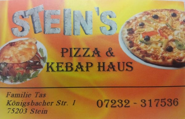 Steinheimer Pizza & Kebap Haus Hanau Steins Pizza & Kebap Haus from Königsbach-Stein Menu