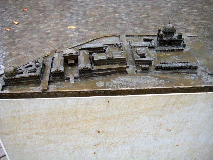 Nassauische Blindenfürsorge-seniorenheim Für Blinde Und Sehende Tastmodell der Museumsinsel für Blinde und Sehende, aufgestellt am 16
