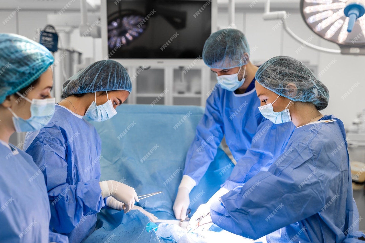 Chirurg. Gemeinschaftspraxis Dres. Peller & Bardenheuer Team van professionele chirurg-assistenten en verpleegkundigen die