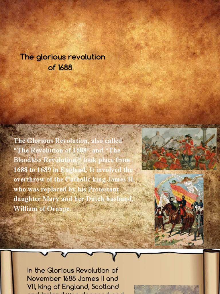 Glorious Revolution In England 1688