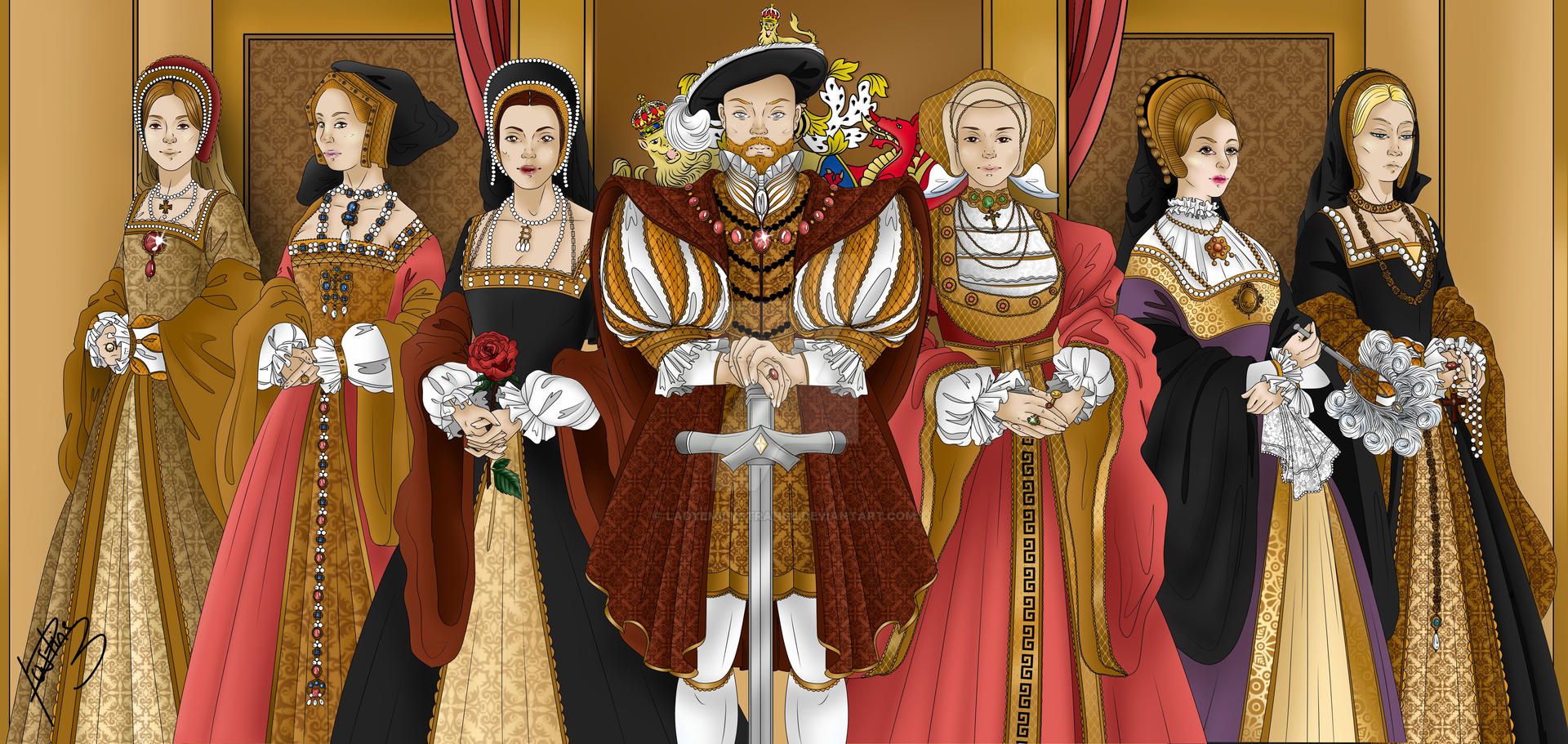 Henry 8 And His Wives The six wives of Henry VIII by LadyEmilyStrange on DeviantArt in 2021