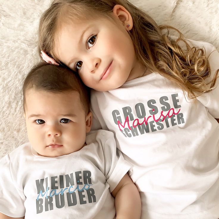 Geschwister Scholl Gymnasium Stolberger Straße Aachen Tolle T-Shirts für Geschwister, Geschenk zur Geburt für die große