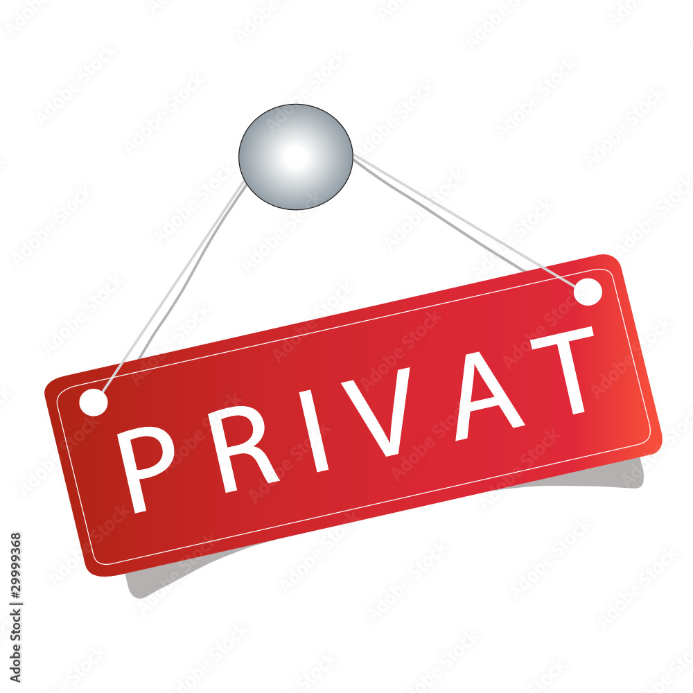 Privatärztliche Hautarztpraxis Dr. Med. Evelin Fuhr Türschild "PRIVAT" Stock-Vektorgrafik | Adobe Stock