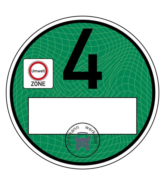 Umweltplakette Kaufen In Der Nähe Umweltzonen Umweltplakette Plakietka Euro 4 za 30.00PLN z Lubliniec