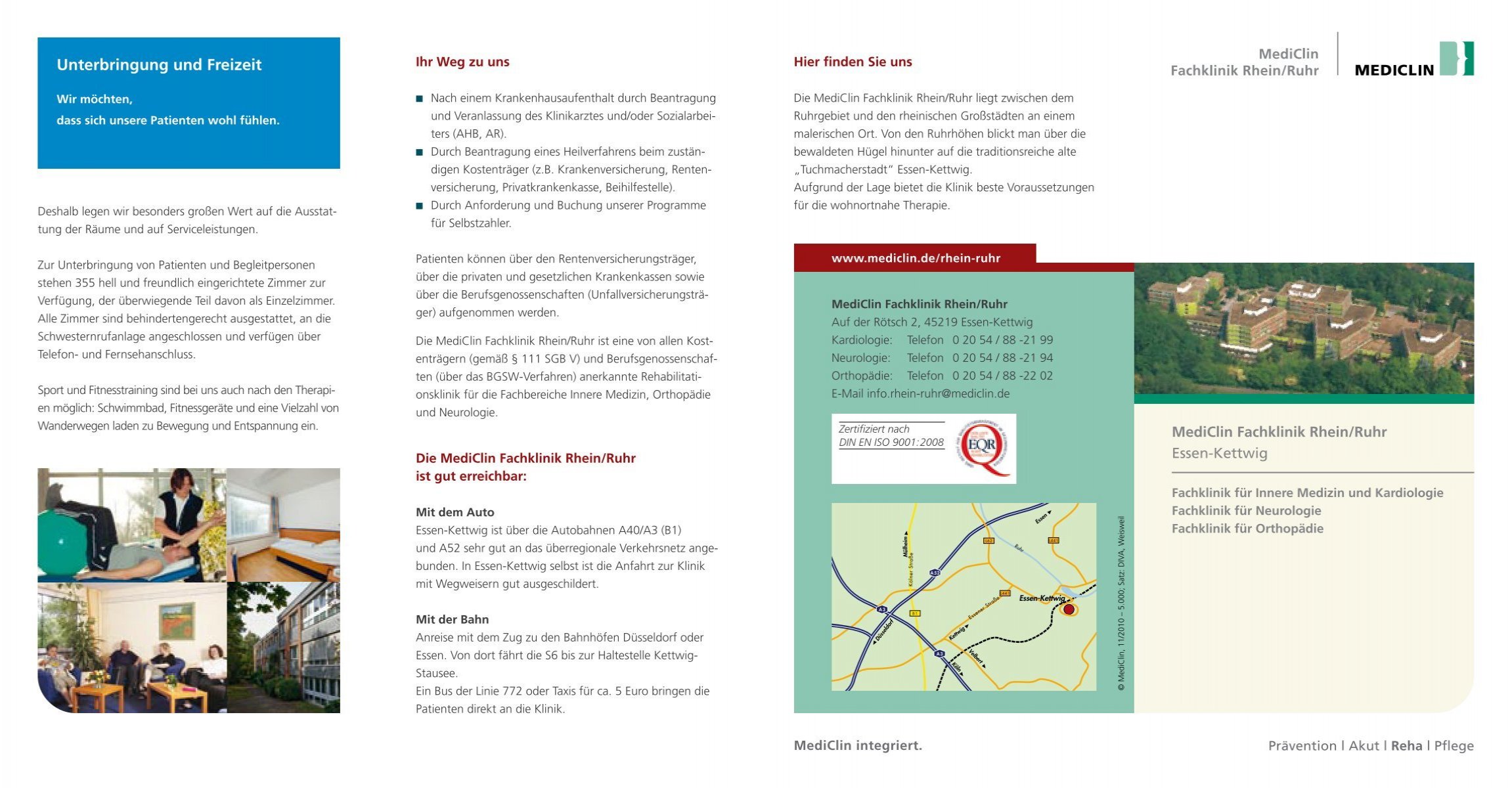 Mediclin Fachklinik Rhein Ruhr Auf Der Rötsch Essen Unterbringung und Freizeit - MediClin Fachklinik Rhein-Ruhr