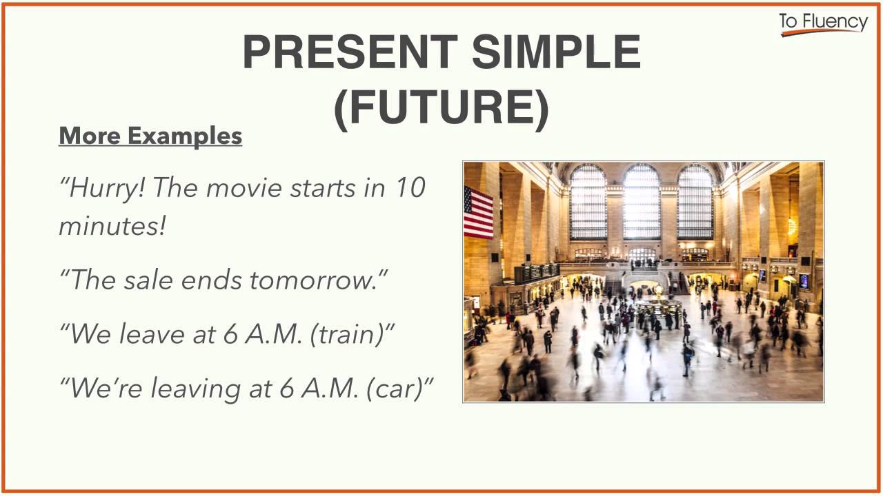 Simple Present With Future Meaning Using the Present Simple to Talk about the Future (And a Bonus Idiom