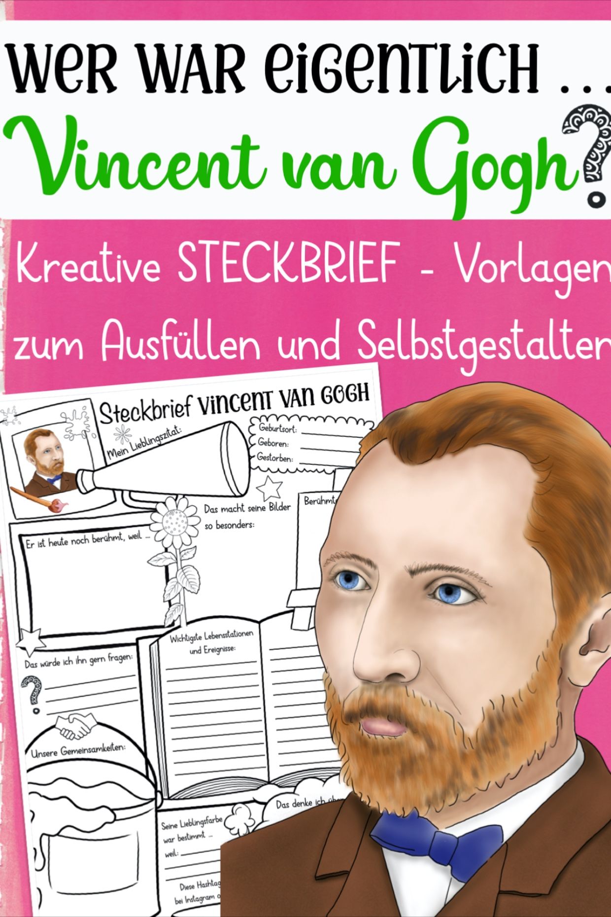 Vincent Van Gogh Lebenslauf Kurz