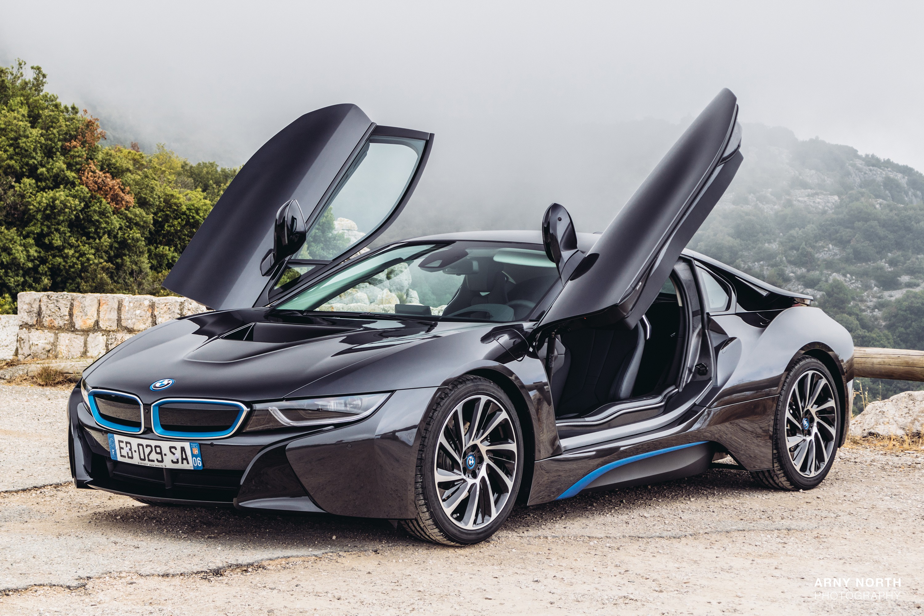 Bmw Service Niederlassung München Räder Und Reifen Zentrum Wallpaper : BMW i8, black cars, Arny North, sports car, Monaco, coupe