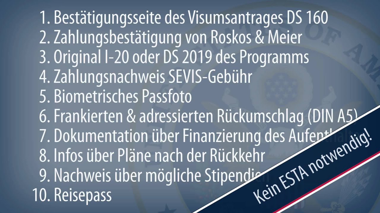 Wie Beantrage Ich Ein Erweitertes Führungszeugnis Wie beantrage ich ein Studentenvisum für die USA? (Visumkategorie F und